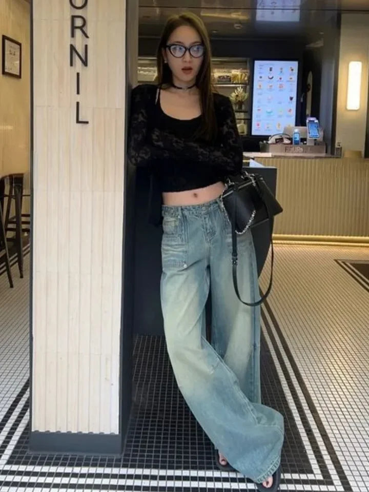 Y2k Aesthetic Lace Jacquard Women's Cardigan + Black Tank Top Harajuku Vintage 2set Japanese Grunge Fashion Pull Femme Mujer